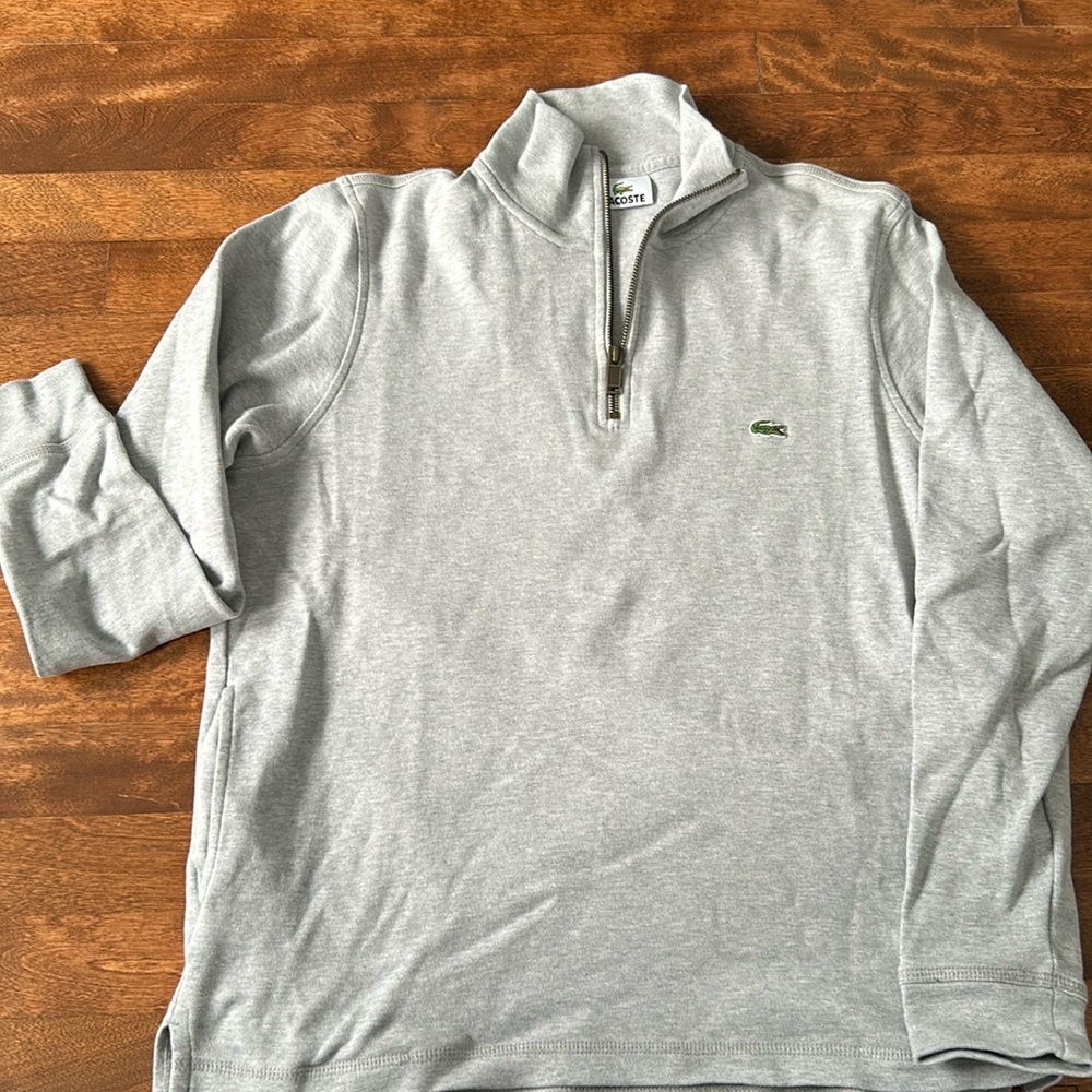 Lacoste pull-over zip with pockets
